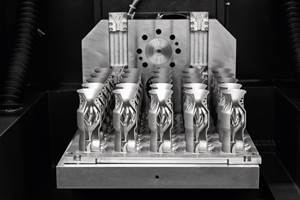 GF Machining Solutions desarrolló la CUT AM 500, una máquina de electroerosión por hilo diseñada específicamente para  retirar las partes hechas con manufactura aditiva de las placas de construcción.